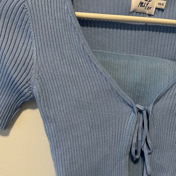 Princess Polly 2 Piece Set - Tie Front Cardigan & Tube Top - NWOT! - Picture 3 of 10